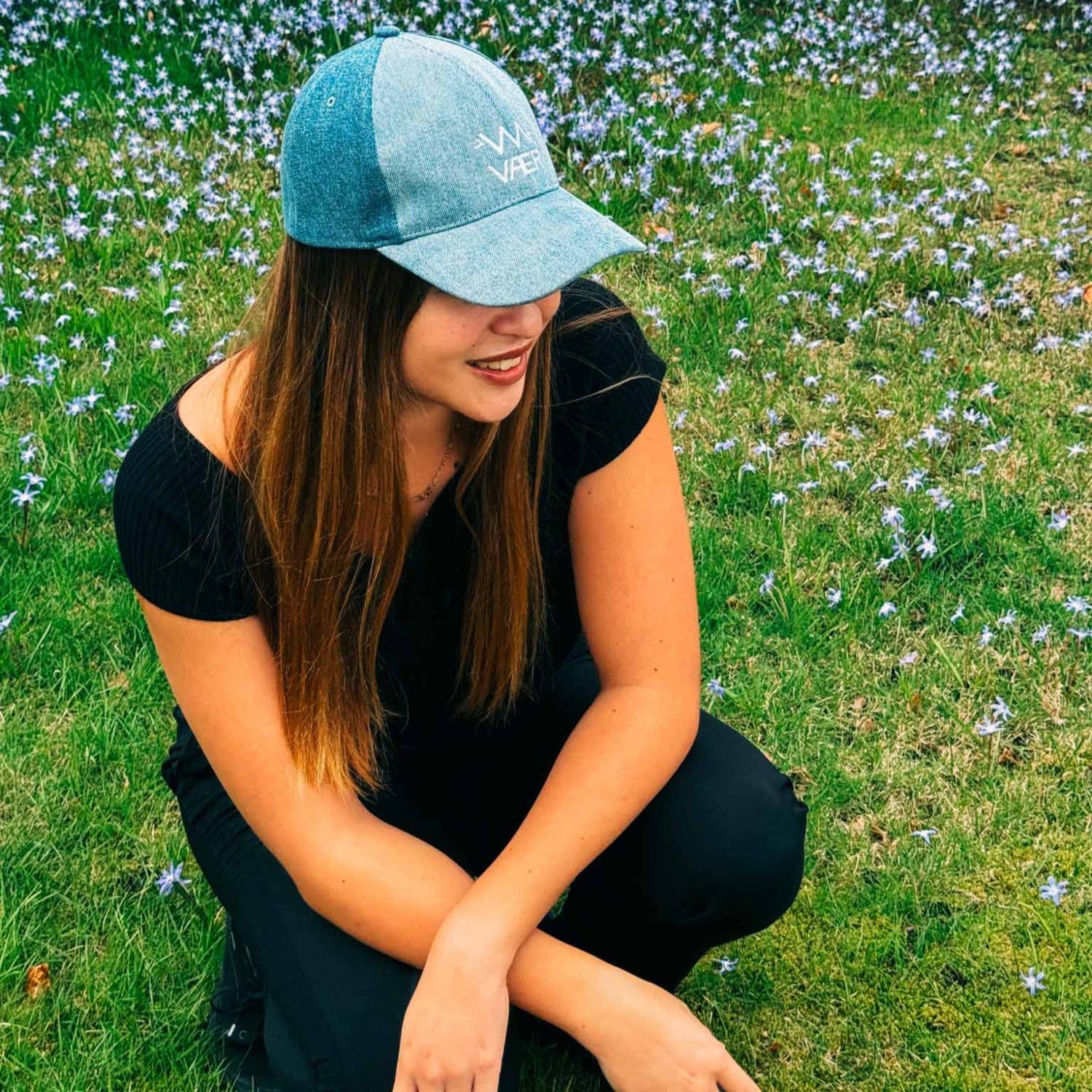 VAER - Wholesale Baseball Cap - Unisex - Denim Whirl Sustainable Cap — Upcycled1