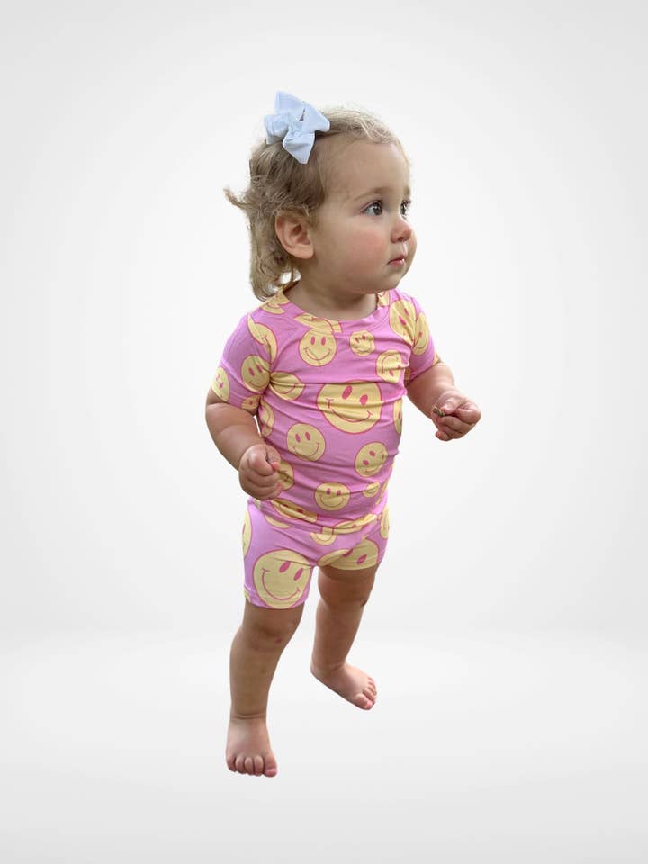 Jensens Jammies - Wholesale Sleepwear Set - Kids - Pink Lemonade Short Set3