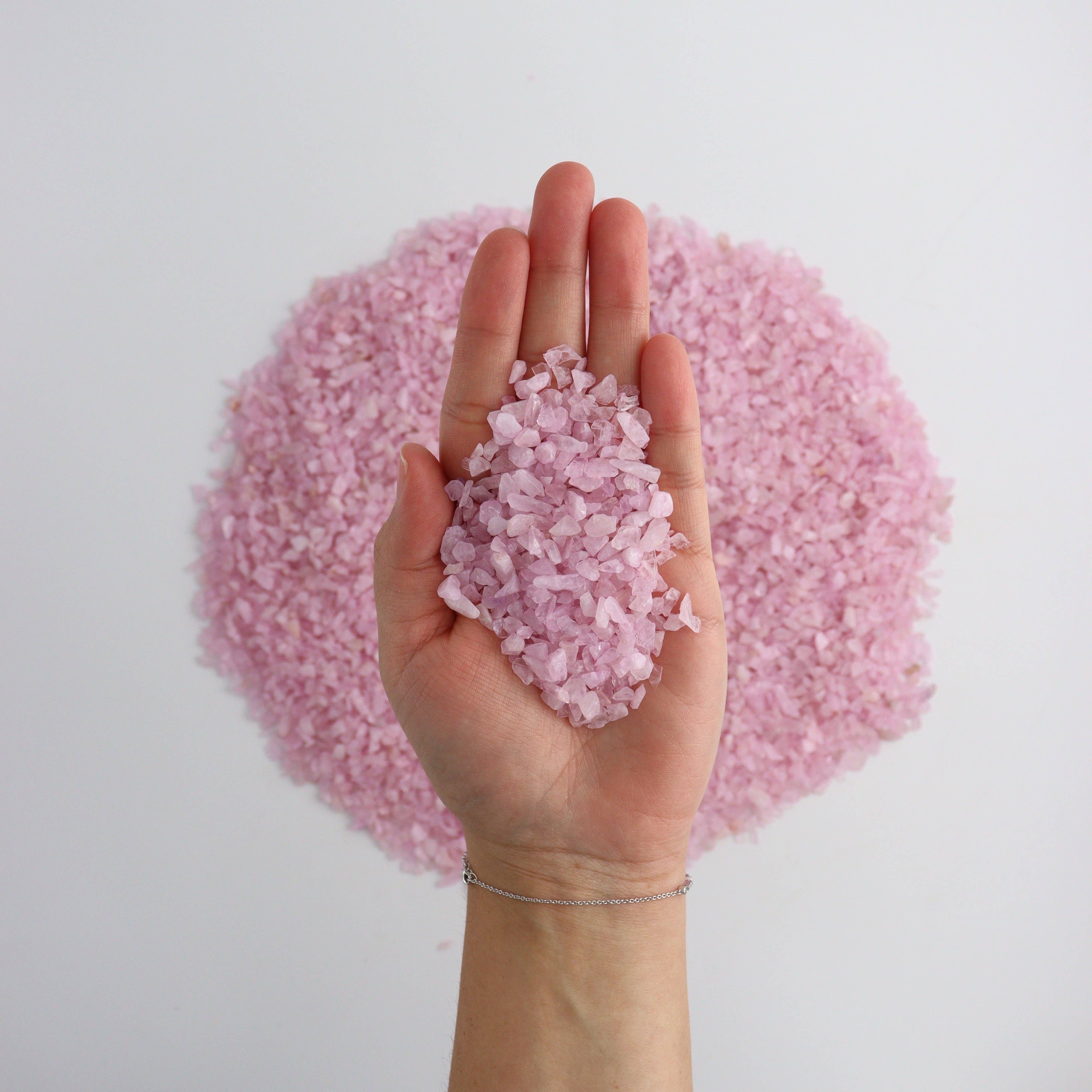 Mi Esperanza Minerals - Wholesale Spiritual Stone/Crystal - 1kg Rose Quartz Chips (Dyed)1