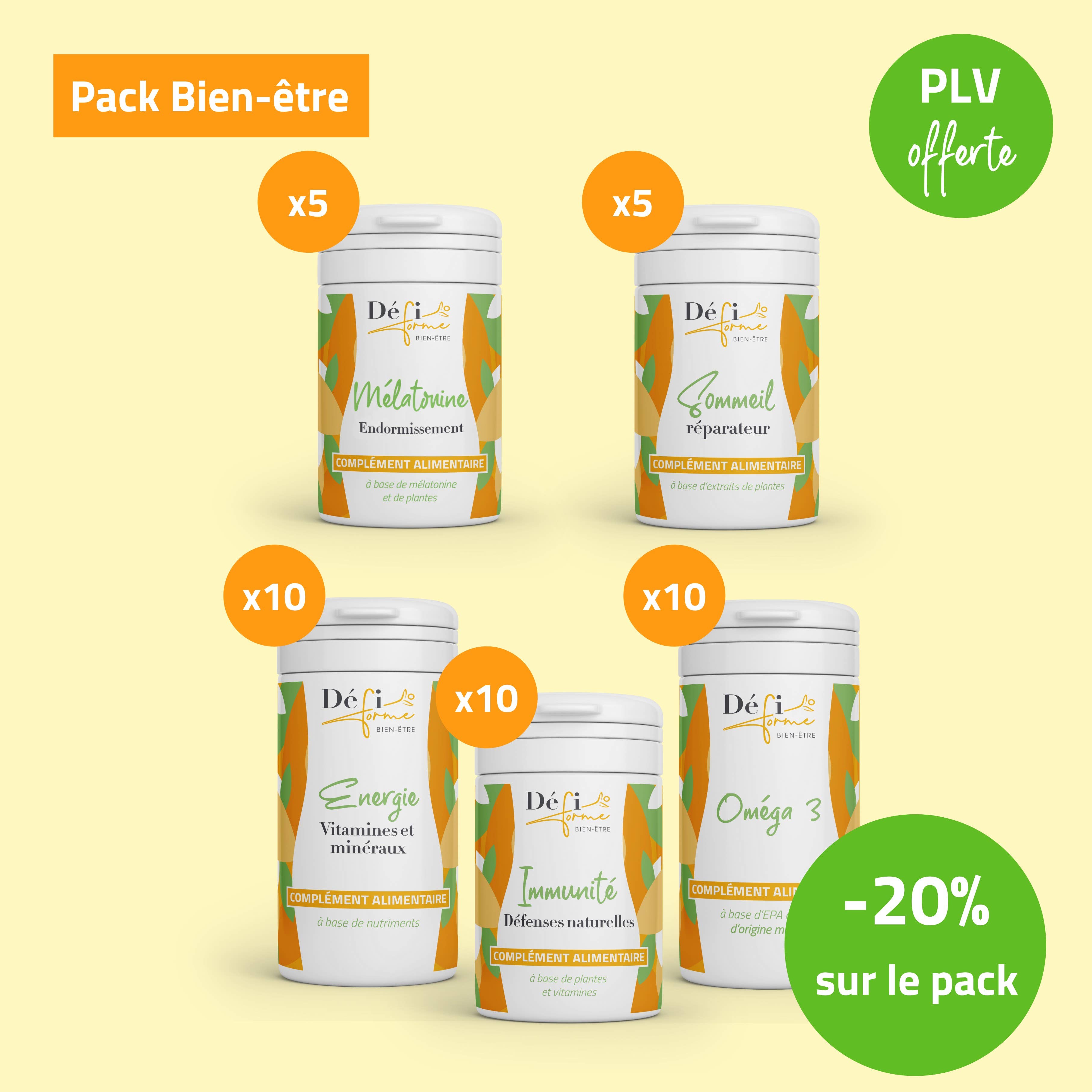 Défi Forme - Venta al por mayor Suplementos/vitaminas para beber - 20% de descuento en el paquete Bienestar0