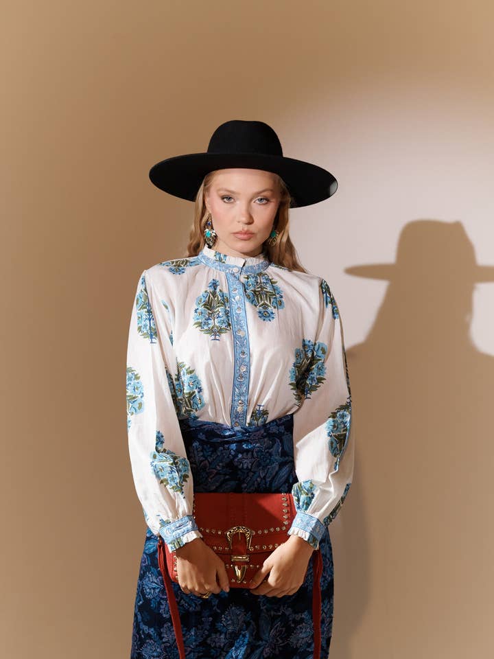 RUTH BLUE SHIRT for wholesale by Piti Cuiti