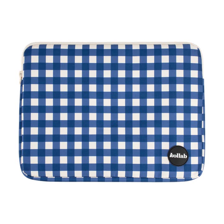 Funda para portátil de cuadros azules para venta al por mayor de Kollab