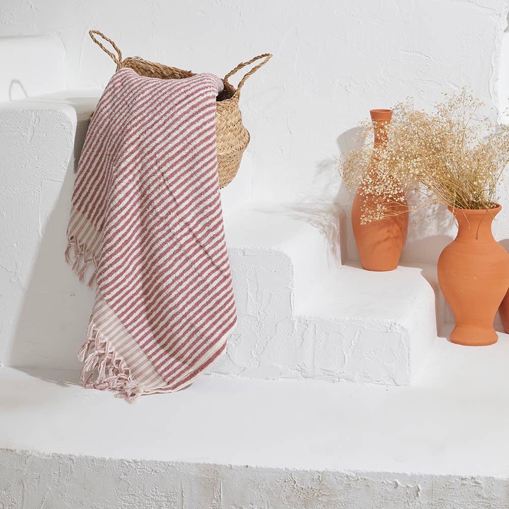 Kikoya - Wholesale Bath Towel - Stripe Handloom Bath Turkish Towels Vintage Bohemian Look9