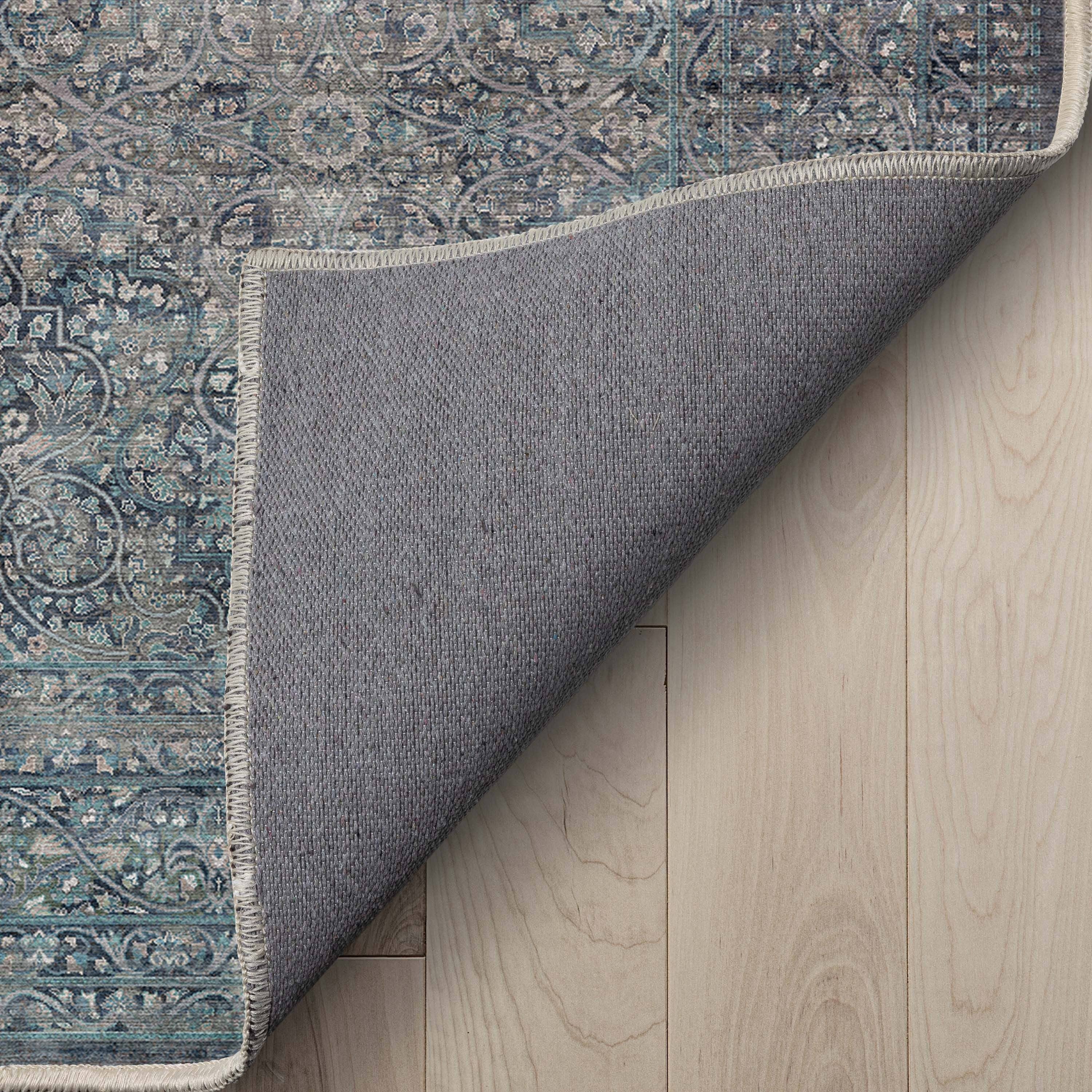 Well Woven - Vente Tapis - Tapis à tissage plat bleu oriental persan vintage Juliette5