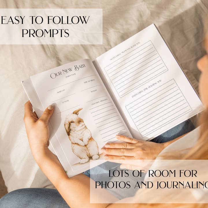 CMCARTILLUSTRATIONS - Wholesale Memory Book - Kids & Baby - Baby Memory Book, Farm Keepsake Journal, Farm Baby Album