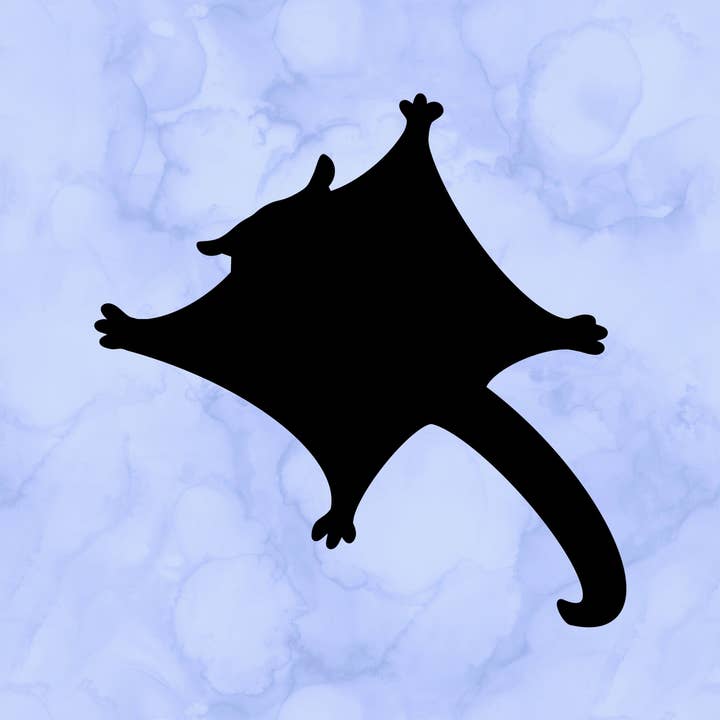 Sugar Glider Silhouette Decal (2") for wholesale by Sticking with You
