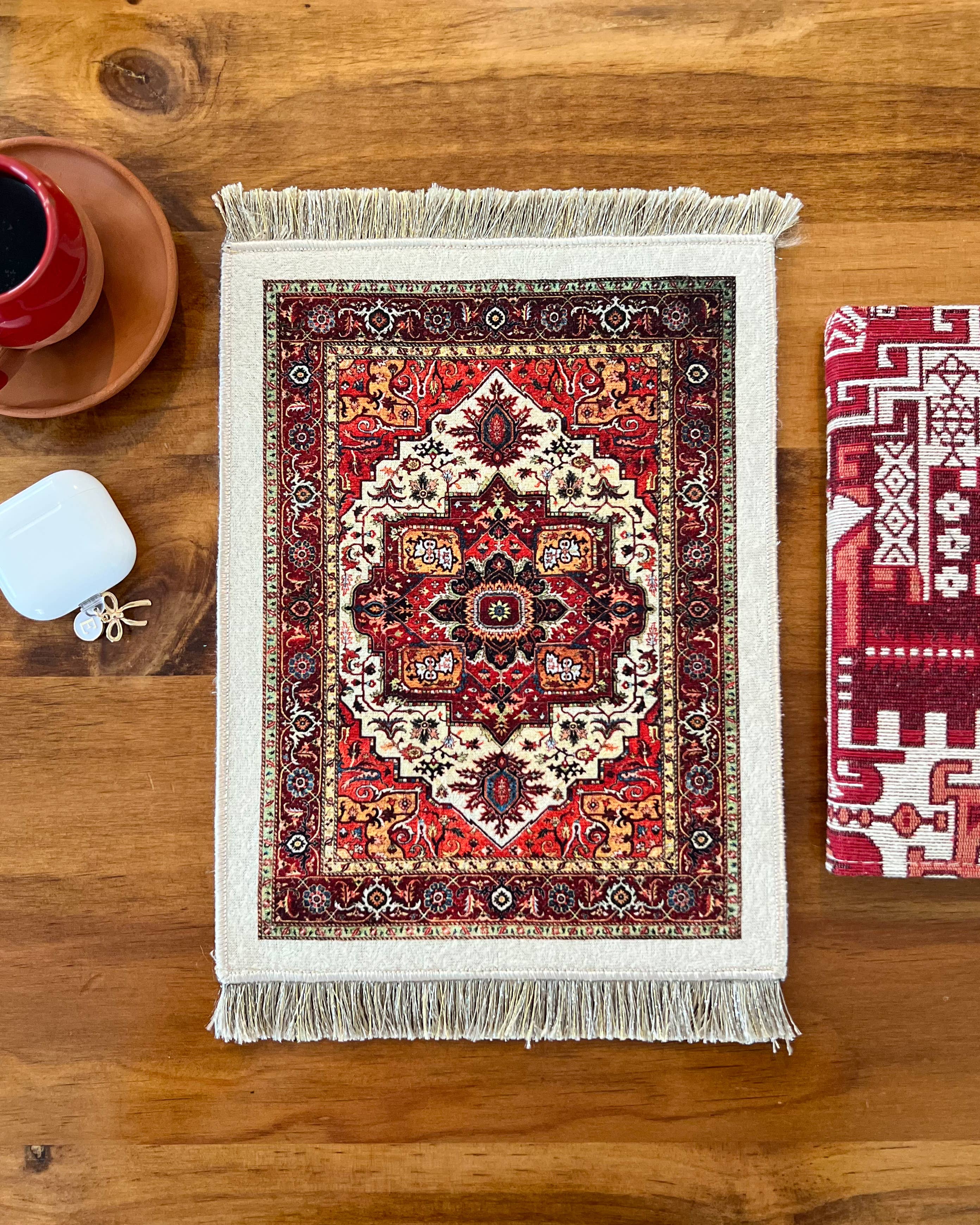 Miniature Rug, Small Turkish Rug, Boho Mousepad for wholesale by Umays Boho