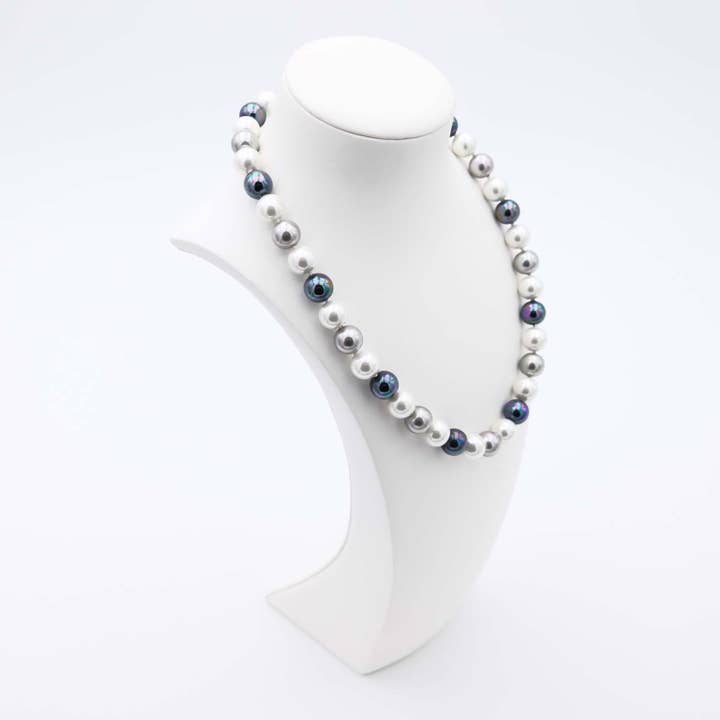 France Perles - Venta al por mayor Collares de cuentas/perlas - Collar de perlas mallorquinas - 12 mm - longitud 50 cm