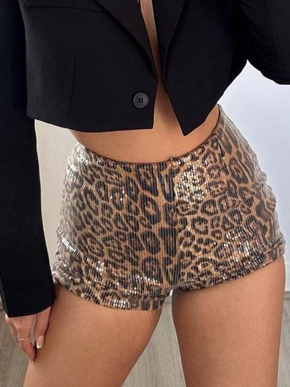Leopard sequined party shorts and other Purchase Wholesale sequin shorts. Free Returns & Net 60 Terms on Faire trending on Faire.