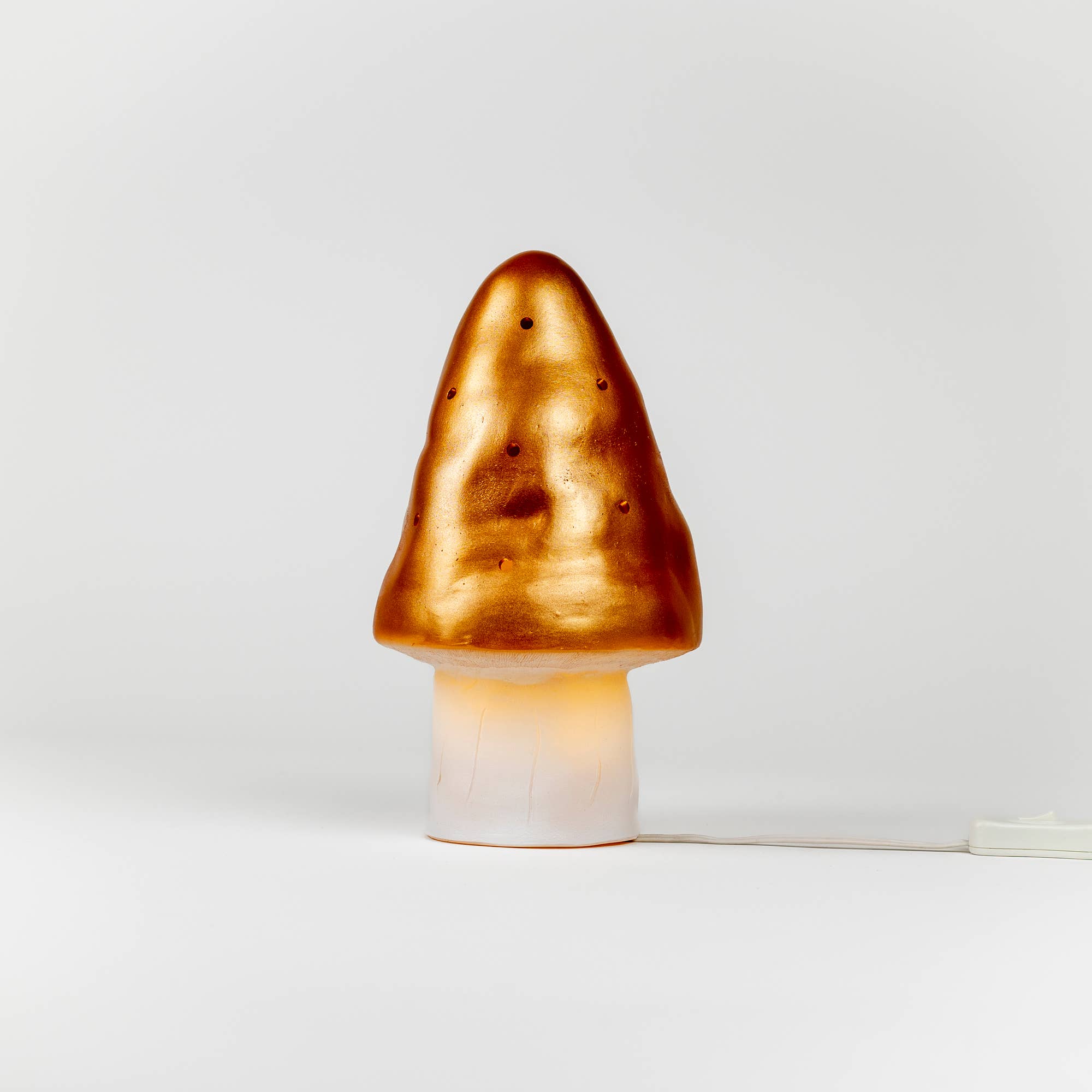 Egmont - Wholesale Figurine Lamp - Small Mushroom Copper w/ Plug7