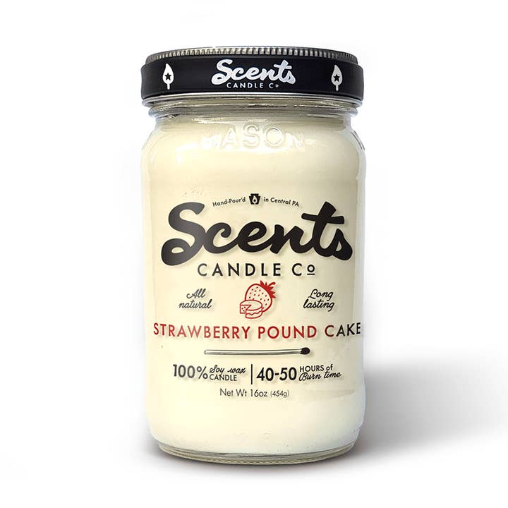 Scents Candle Co. Strawberry Pound Cake Soy Wax Candles for wholesale by Scents Candle Co