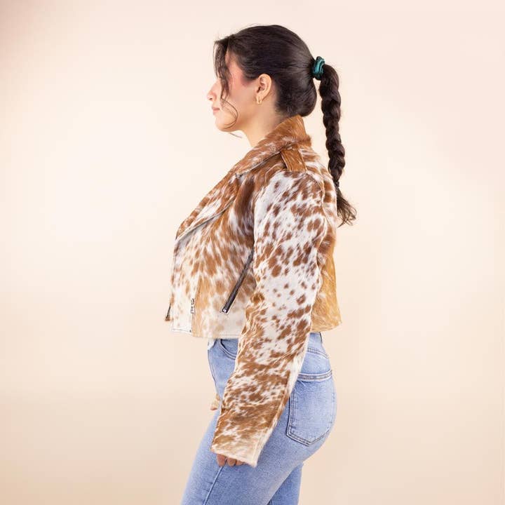 Moonrise - Wholesale Coat - Women's - Cowhide genuine leather biker jacket Binky