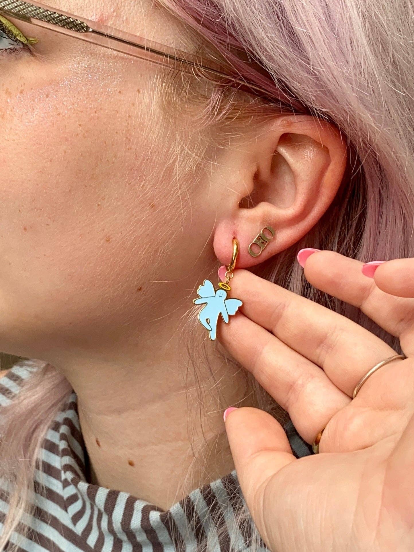 The Peach Fuzz – wholesale Huggie earrings – Sugar and Spice Huggies1