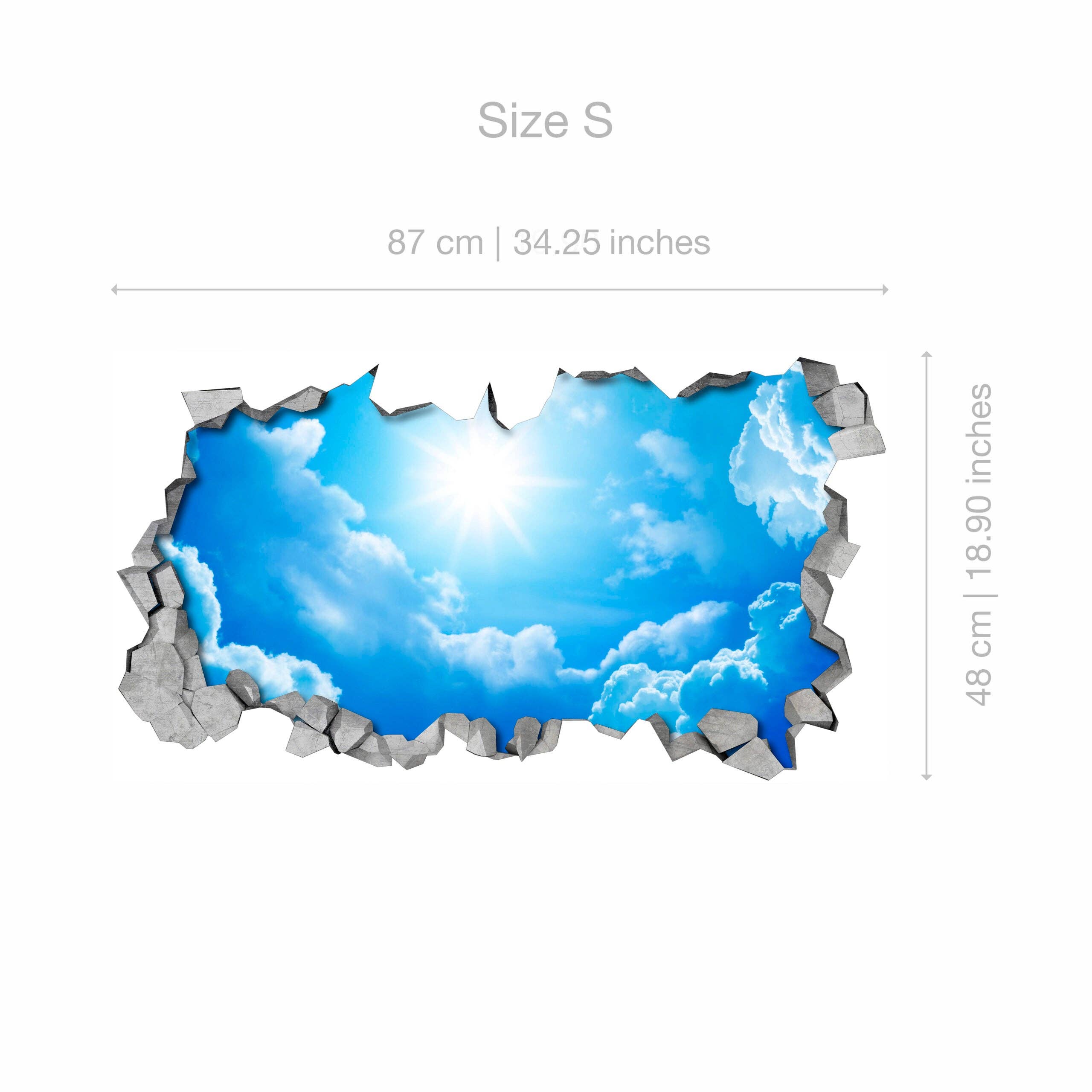 Guipp-Decor - Decoriy – wholesale Wall decal/stickers – Sky 3D Effect Ceiling Decals2