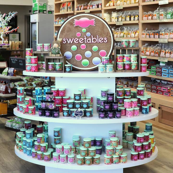 The Nut Garden, Sweetables, Utah Truffles - Wholesale Gummy - Sweetables Candy Jars | Wild Sour Strawberries