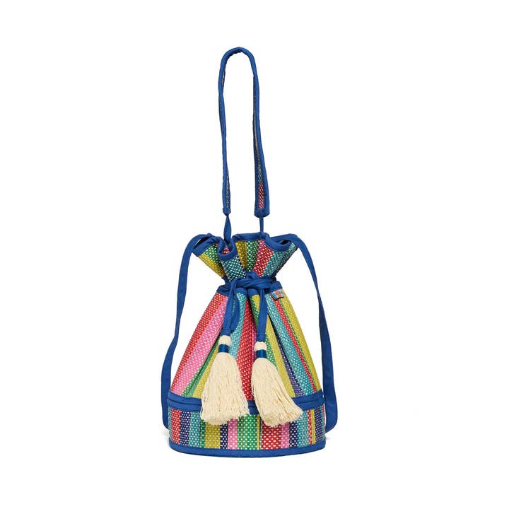 Resort Party | Ultramarine Mini Leisure Tote for wholesale by Lorna Murray