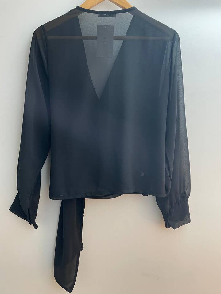 LORIANE – Blusa - Mulher por atacado – 22015U Blusa de gravata tamanho único 7