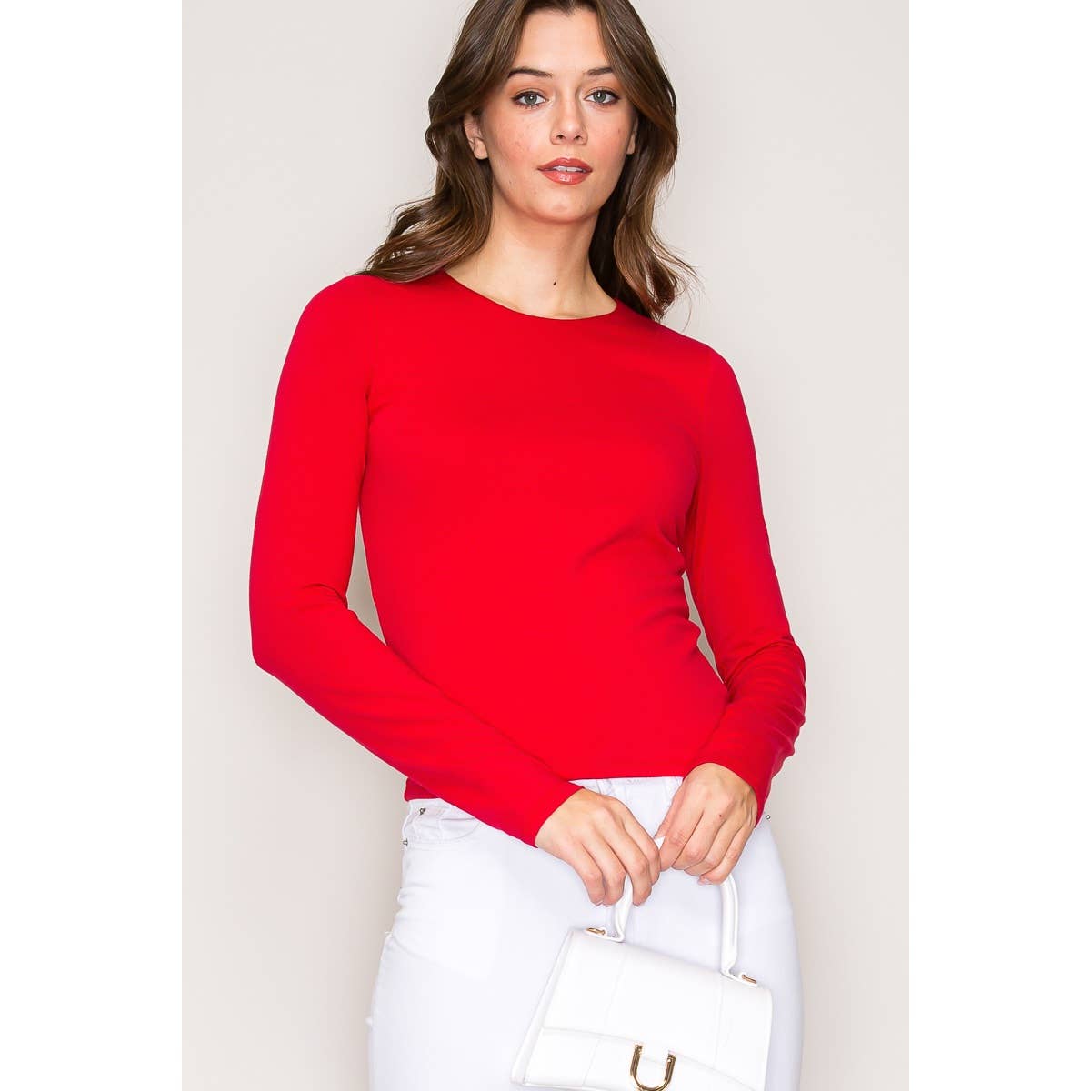 Popular 21 - Wholesale Knit Top - Women's - Double Layer Cotton Long Sleeves Top0