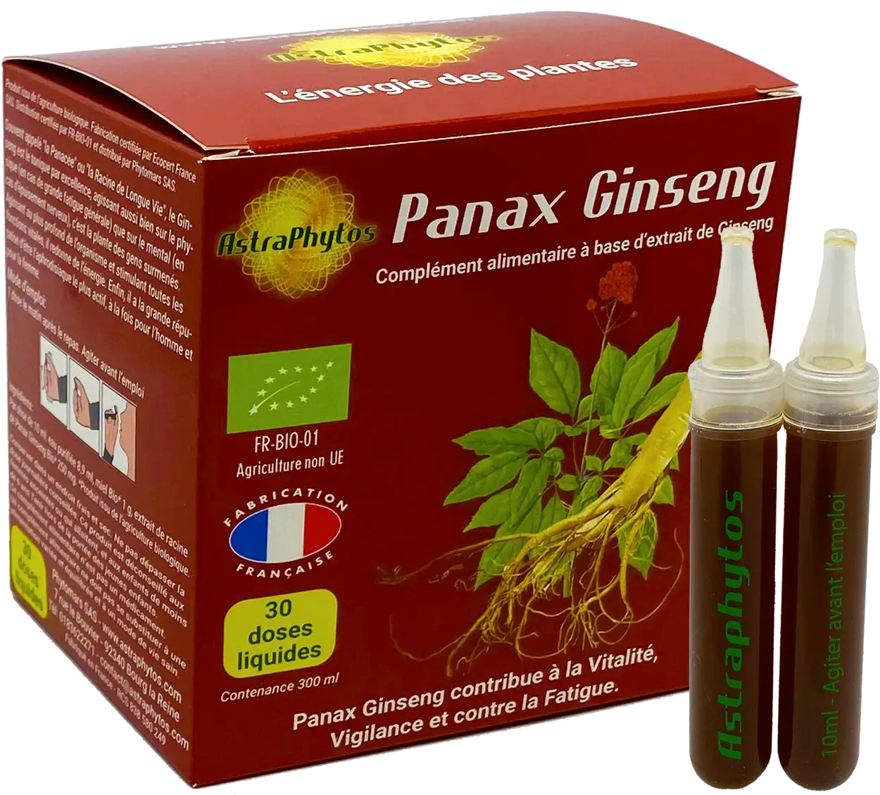 Astraphytos - Phytomars - Wholesale Voedingssupplement/vitamine - Panax Ginseng biologische Astraphytos ampullen0