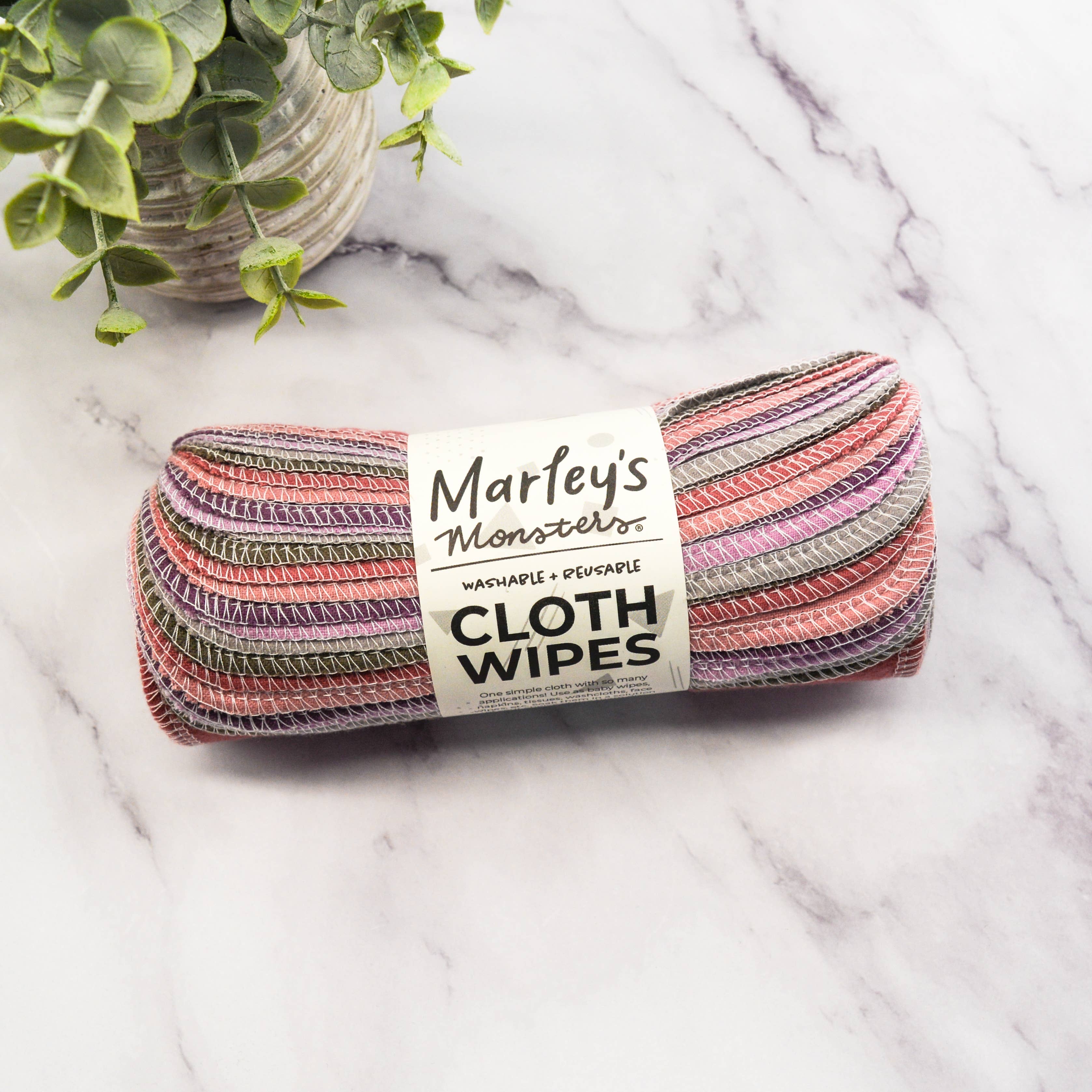 Marley's Monsters - Wholesale Face & Body Wipes - Cloth Wipes: Specialty Color Mixes - 12 or 24 pack4