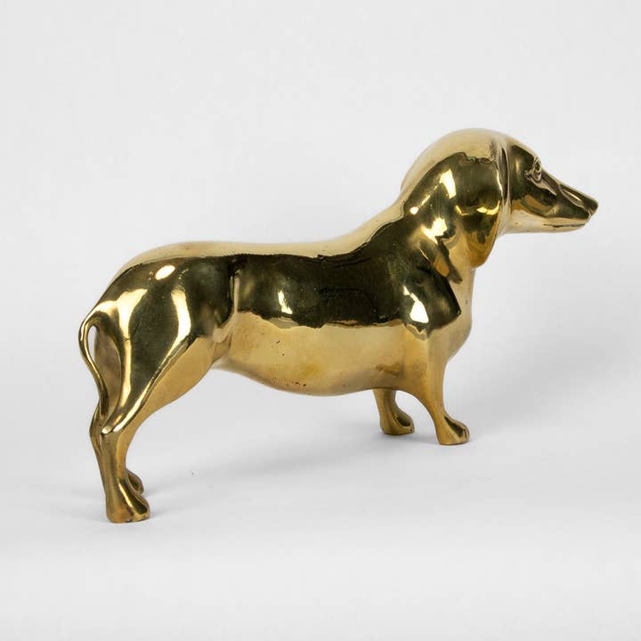 PRIZE - Wholesale Sculpture - Dachshund Sculpture in Brass