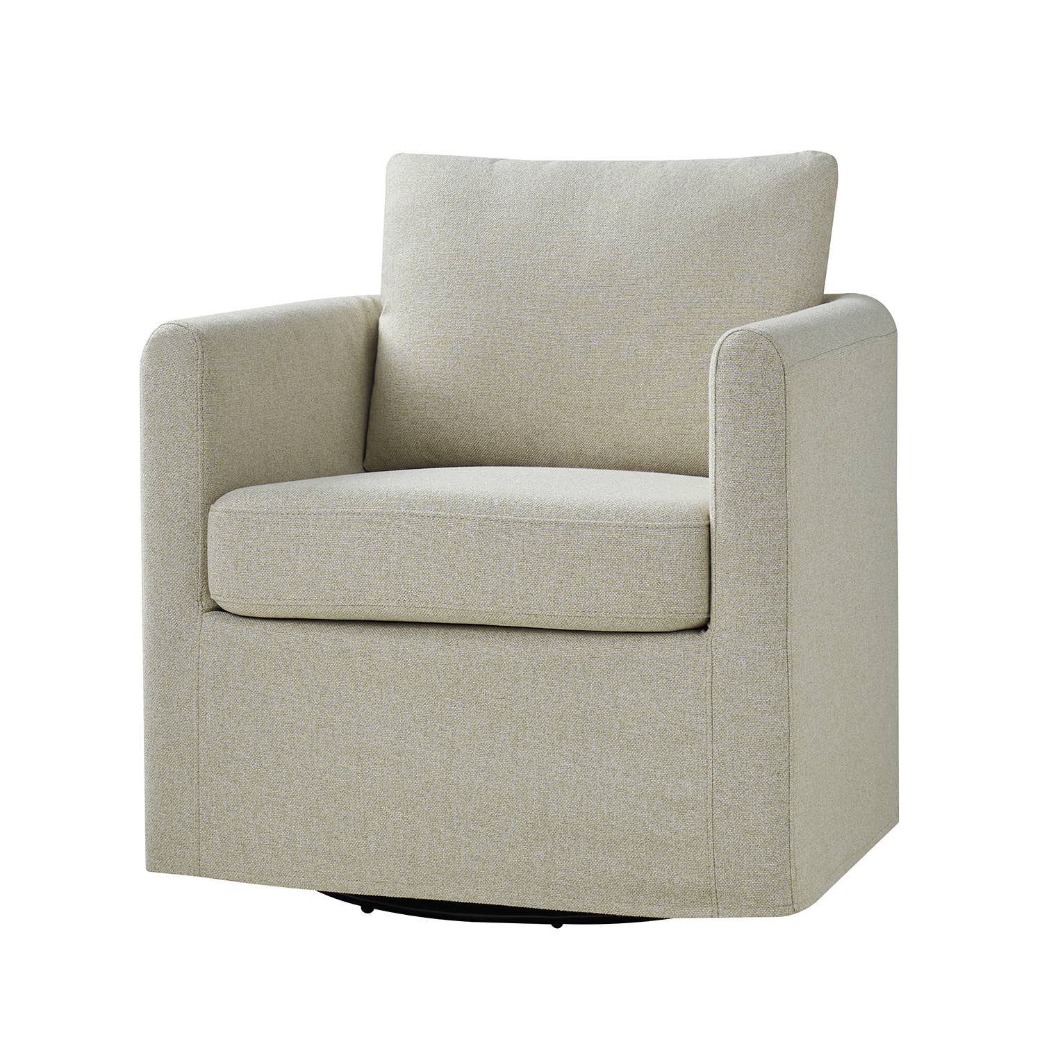 Karat Home - Wholesale Chair - Asser Slipcovered Swivel Chair6