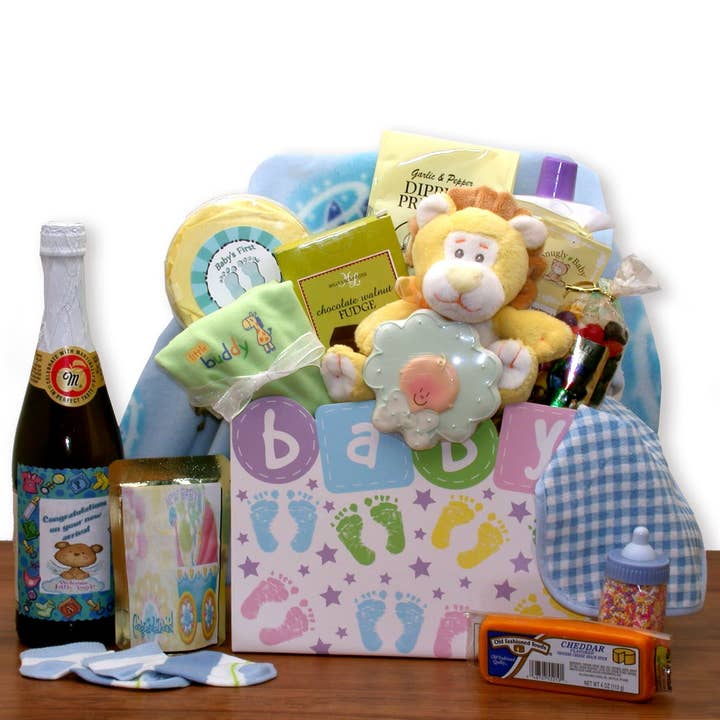 New Baby Celebration Gift Box - Yellow for wholesale by Gift Basket Drop Shipping