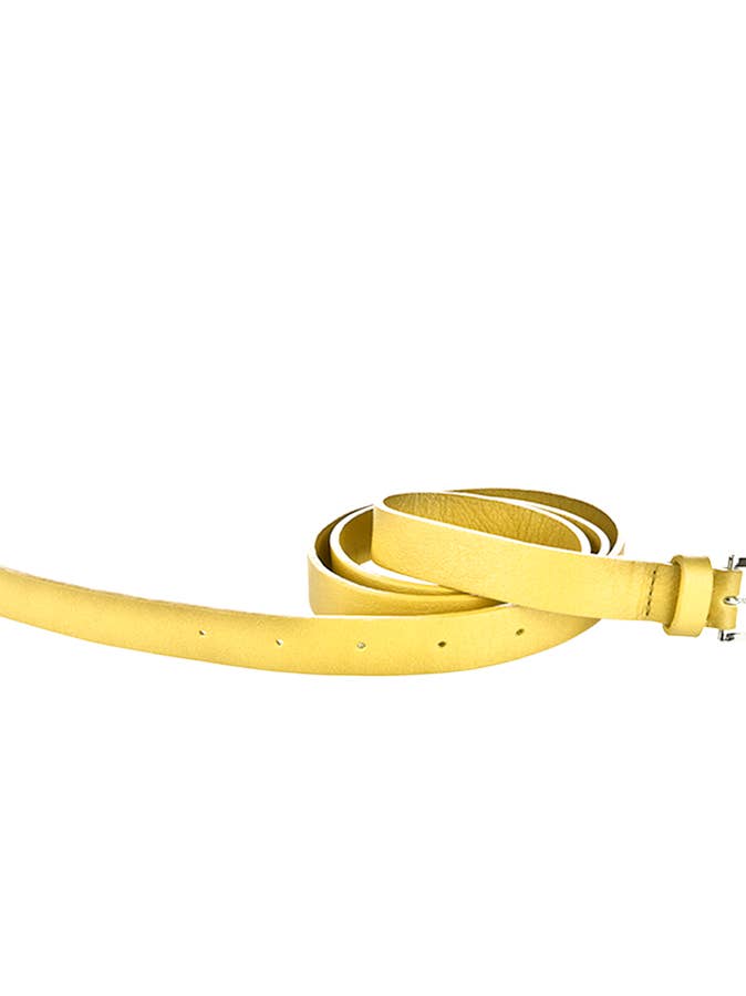 Cinturón de piel amarillo para venta al por mayor de Ripauste