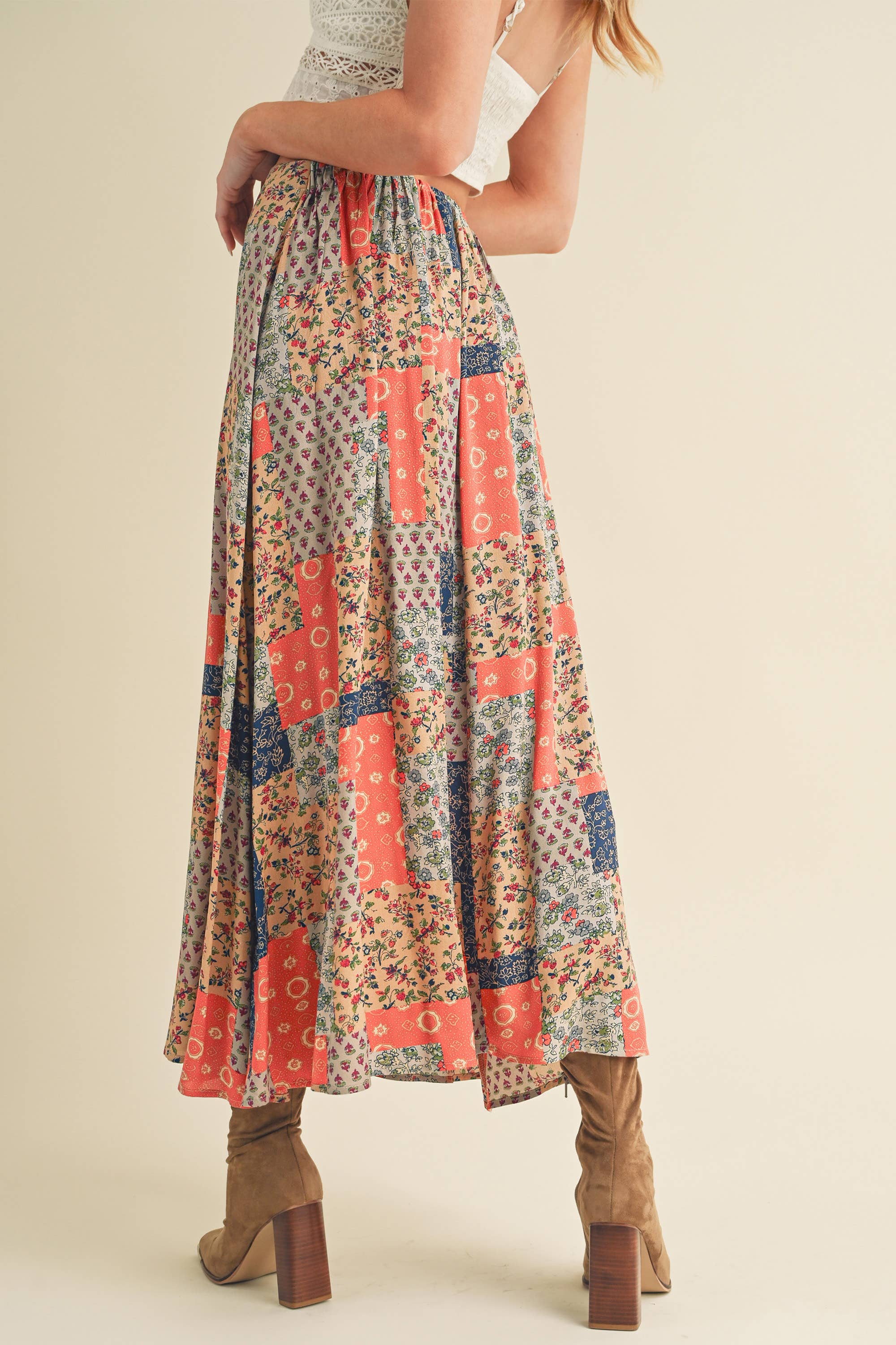 AEMI + CO - Wholesale Skirt - Women's - 773DN Bradyn Print Skirt 625