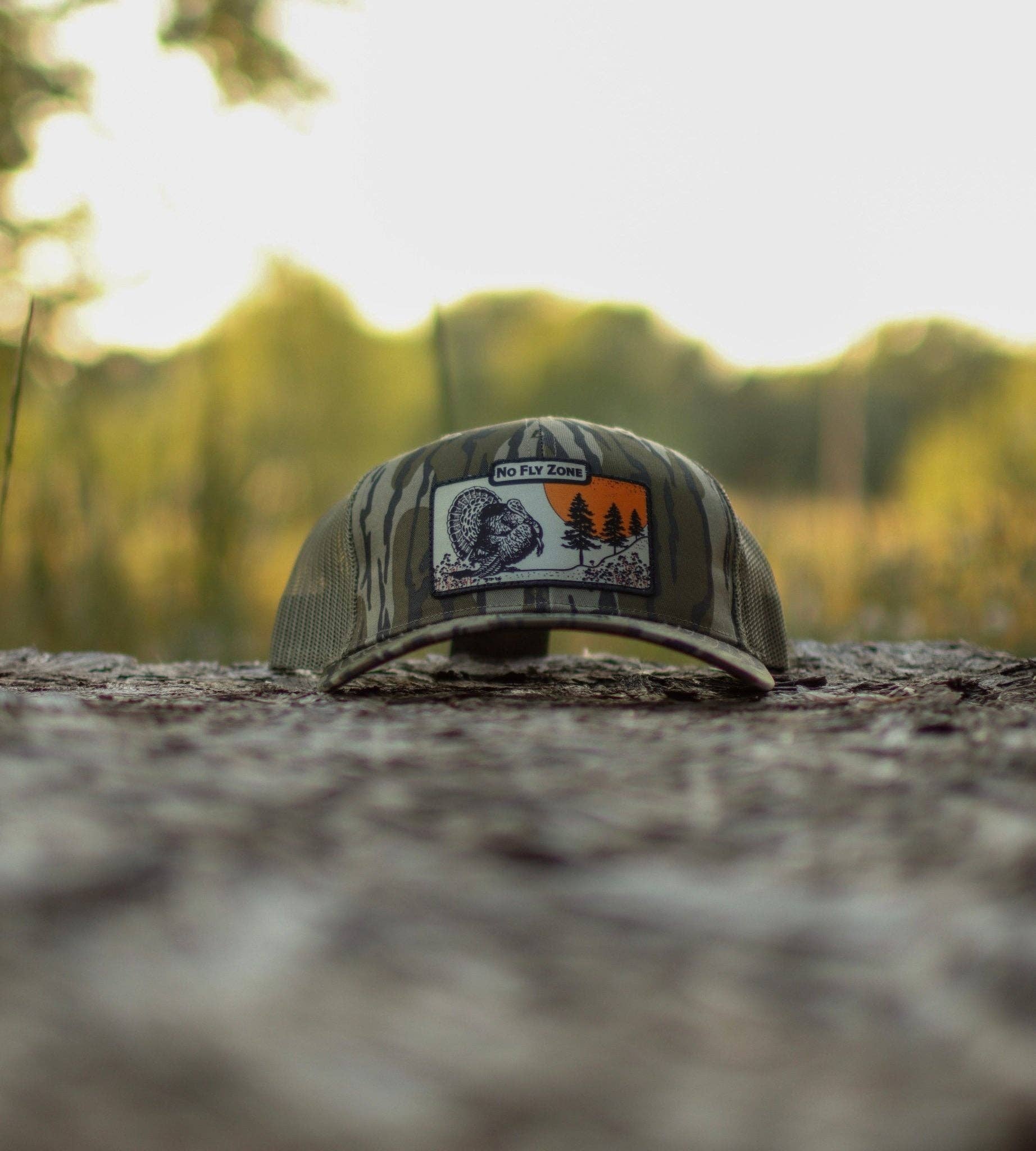 No Fly Zone Waterfowl - Wholesale Trucker Hat - Unisex - Turkey Sunset Hat1
