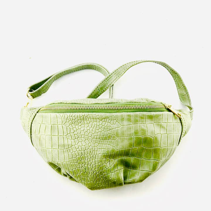 MILANO AMOUR - Wholesale Belt Bag - Women's - BASIKO MAT CROCO FANNY PACK9