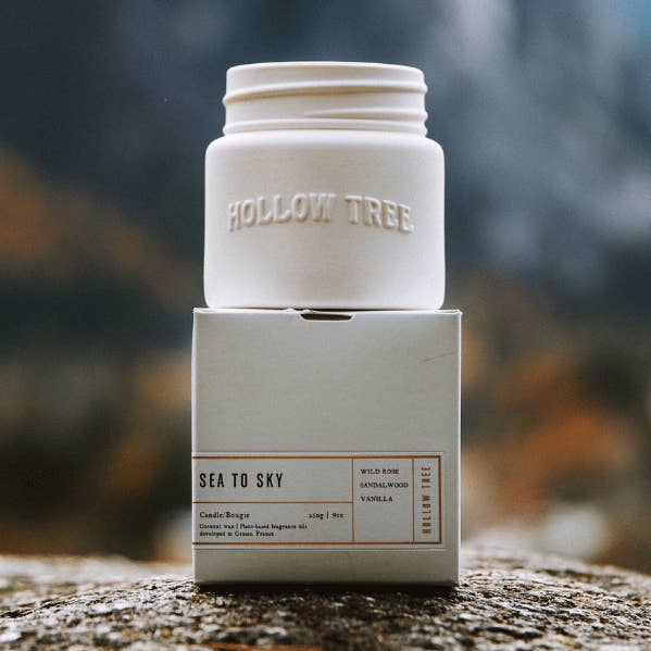 Sea to Sky | Candle 9oz | Coconut Wax | Ceramic Jar for wholesale by Hollow Tree Candle Co