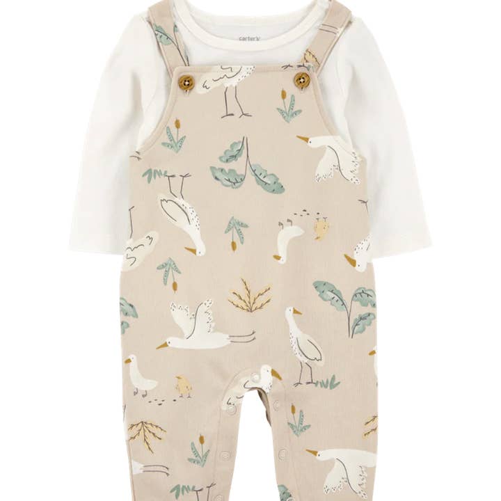 Sæt med to dele bomuldssæt og t-shirt med fugledesign for engroshandel hos Nenina & Co