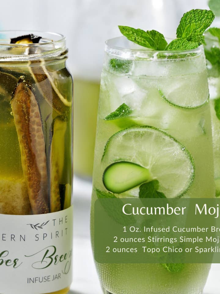 Cucumber Breeze Cocktail Infusions for wholesale by The Southern Spirit