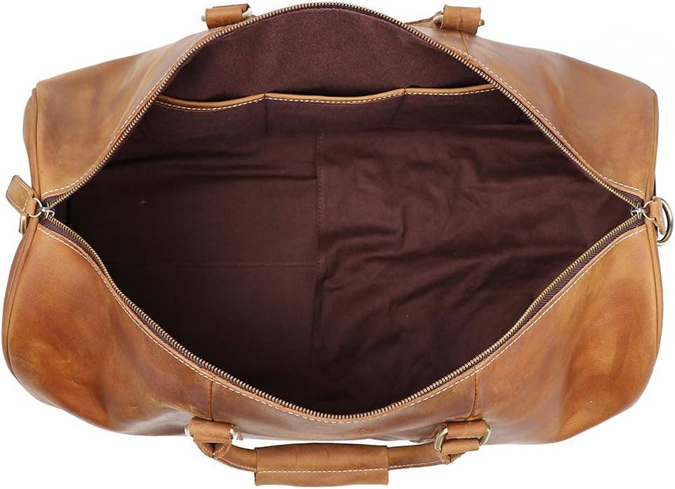 Tuzech Leather – wholesale Duffelväskor – Unisex – TUZECH Stor Duffel Resväska Läder Resväska Duffelväska6