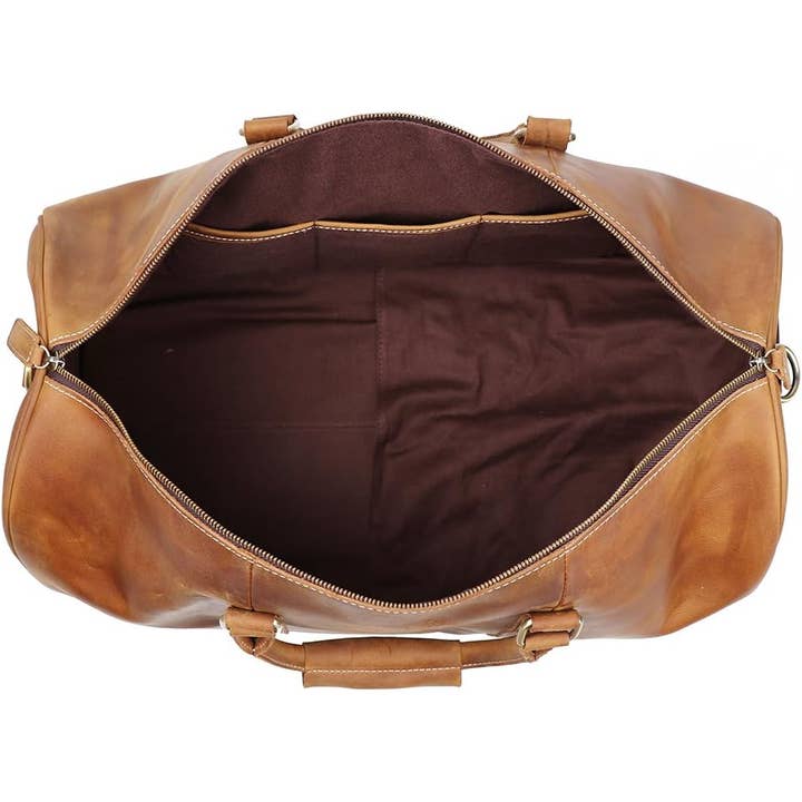 Tuzech Leather - Wholesale Weekender Bag - Unisex - TUZECH Large Duffel Luggage Leather Travel Bag Duffel Bag6