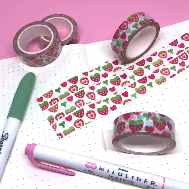 Fruktig Strawberry Washi Tape för wholesale av Butay Art