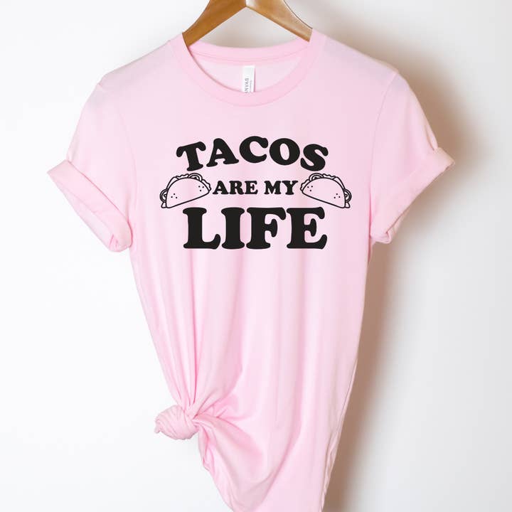 Taco's Are My Life Grappig t-shirt voor wholesale door Londas Trendy Tees