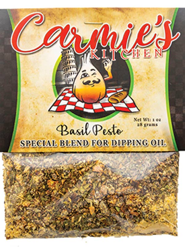 Pesto Dipping Oil Seasoning for wholesale by Carmie's Kitchen