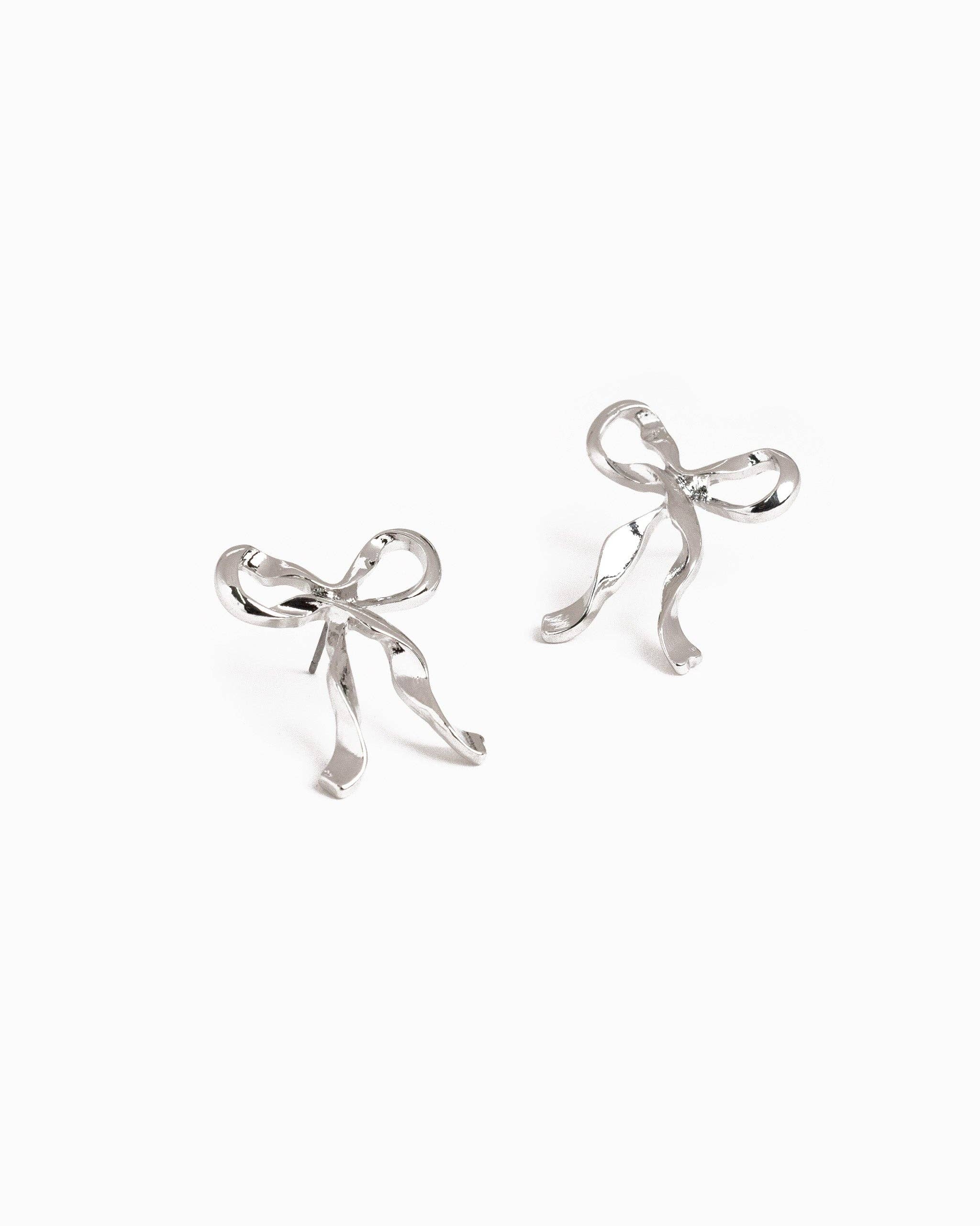 Sessori - Vente Clous d'oreille - Boucles d'oreilles à nœud en métal torsadé3