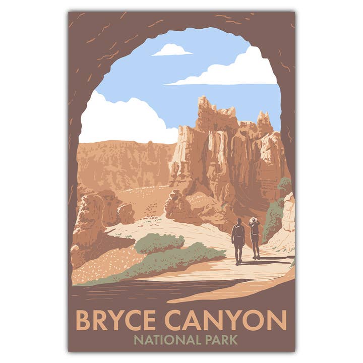 Bryce Canyon National Park Tunnel Postcard for wholesale by Bozz Prints