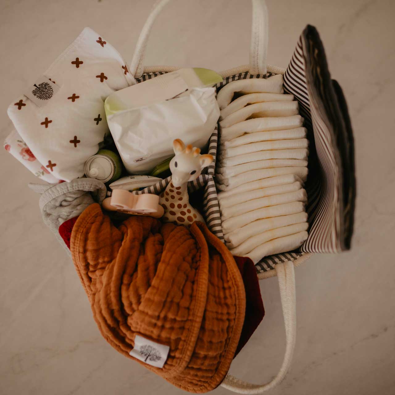 Parker Baby Co. – Großhandel Spucktuch-Set - Baby – Estes Spucktücher aus Musselin, 4er-Pack3