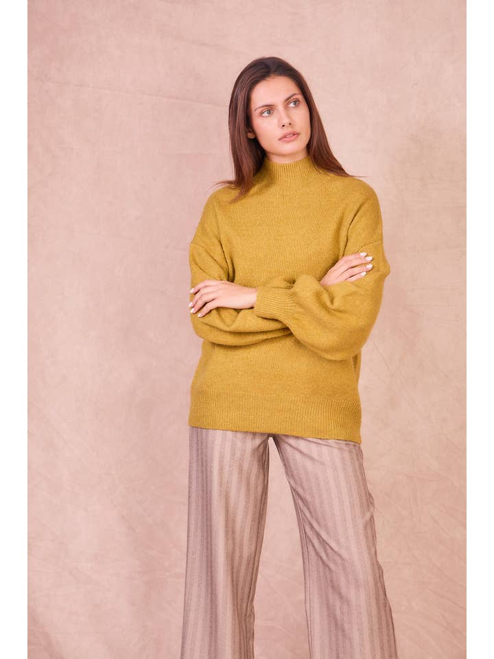 Calie Paris - Wholesale Knit Sweater - Women's - MANUELLA Sweater – Soft Balloon Sleeve Knit5