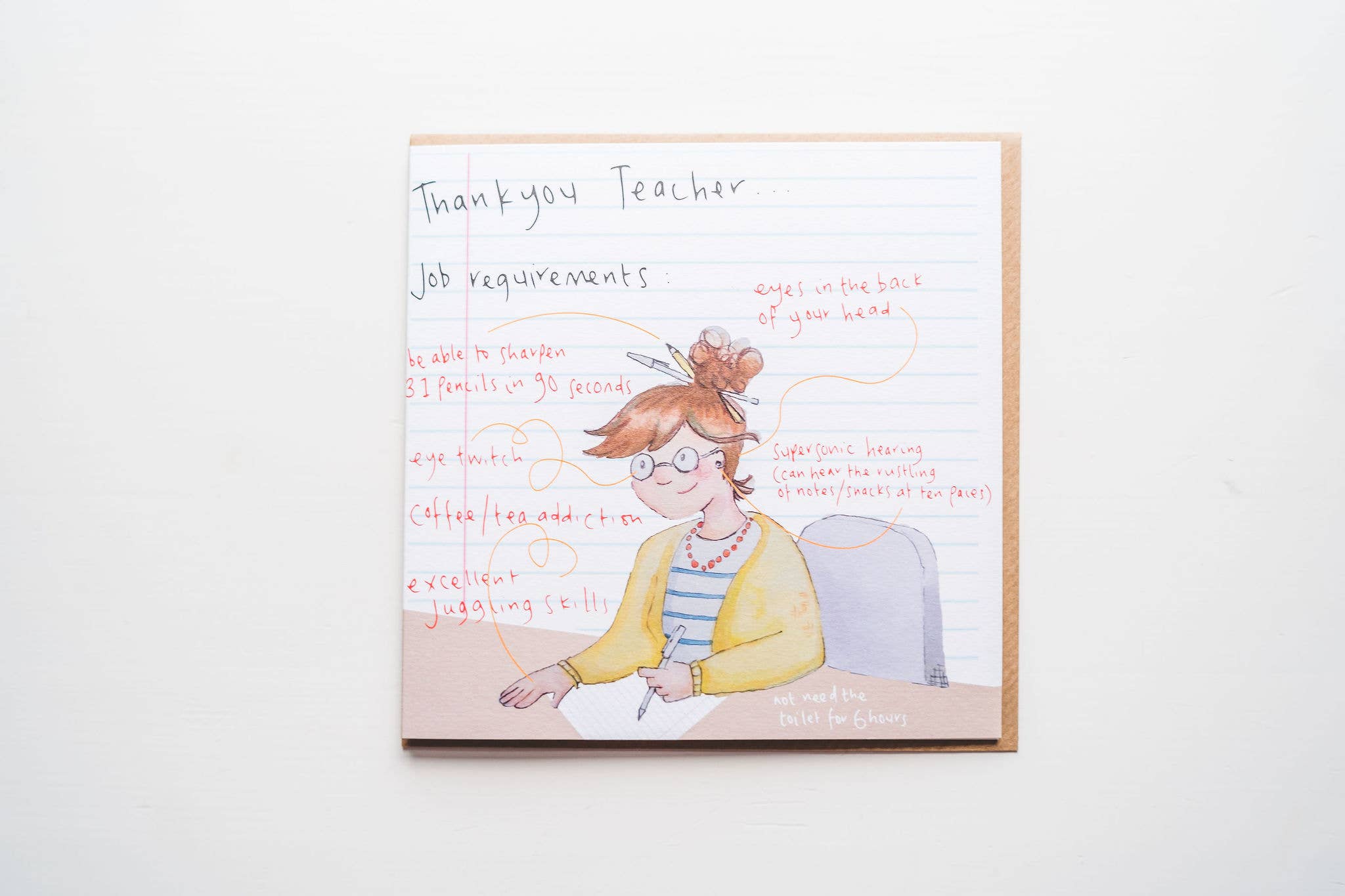 Hanxmade – wholesale Teacher/back-to-school card – Thank you teacher - greeting card5