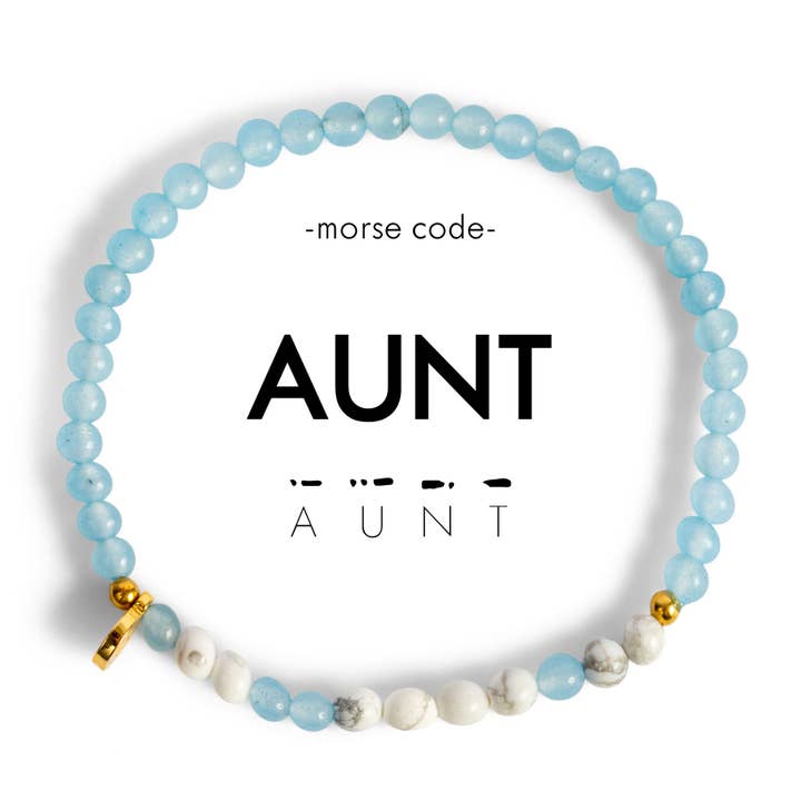 Morse Code Bracelet | AUNT for wholesale by ETHICGOODS