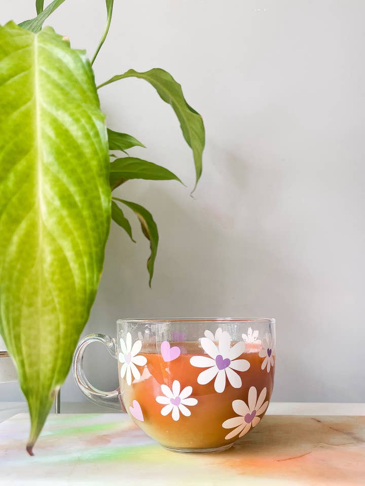 Daisy Heart Mug for wholesale by Hope and Grey Creative