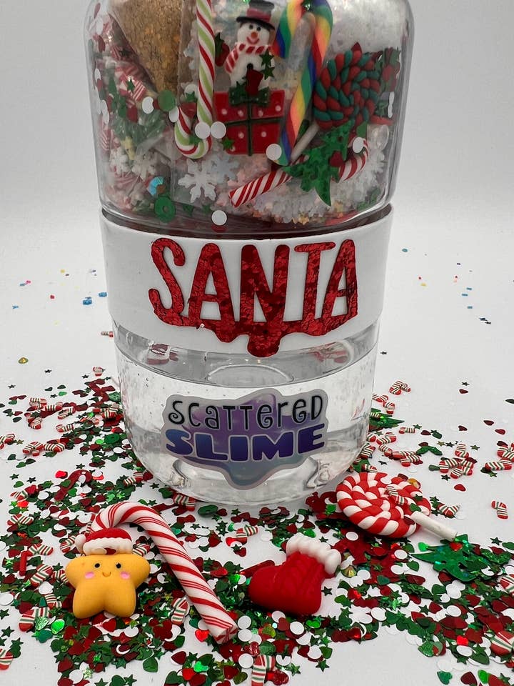 SANTA Christmas Slime Kit for wholesale by Scattered Slime