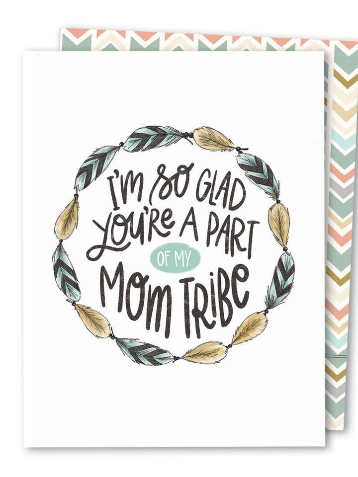 Mom Tribe | Biglietto di amicizia per mamma e madre a sostegno dei genitori per la vendita all'ingrosso da parte di The Noble Paperie