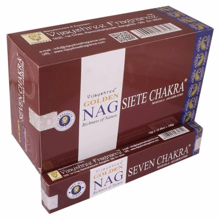 Inc. Golden 7 Chakras 15gr (12 units) for wholesale by Esoterica Arte