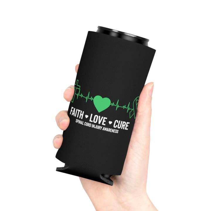 Teegarb LLC - Wholesale Drink Huggers & Koozies - Beer Can Cooler Sleeve Hilarious Spinal Cord Injury Awareness Sickness Fighter Humorous Spine Column Disorders Support Enthusiast6